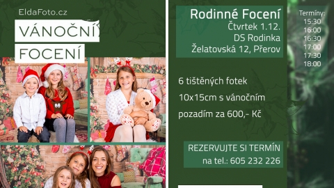  RODINNÉ Vánoční focení 01.12. 2022