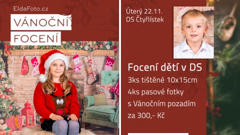 Vánoční focení DS Čtyřlístek v Olomouci