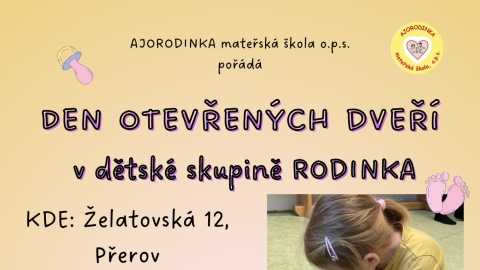 Den otevřených dveří  v dětské skupině RODINKA