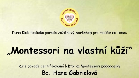 Montessori na vlastní kůži